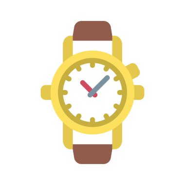 saat simgesi, vektör illüstrasyonu basit tasarım