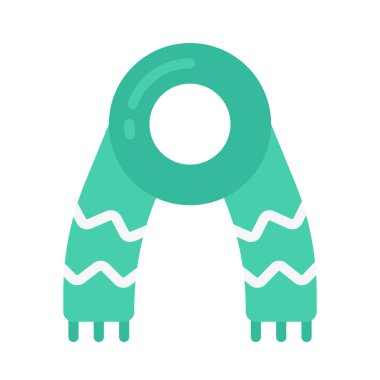 Atkı ağ ikonu vektör illüstrasyonu