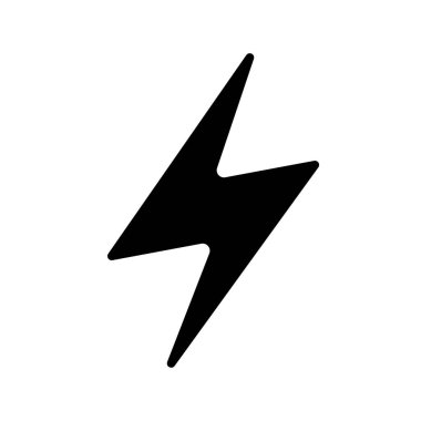 Elektrik Bolt simgesi vektör çizimi tasarımı
