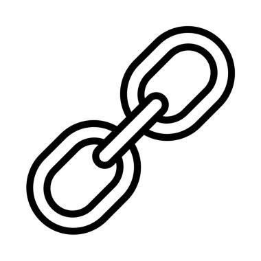 Zincir Bağlantısı ikon vektör illüstrasyonu