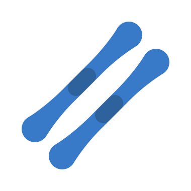 Kar Kayağı web simgesi vektör çizimi