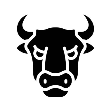 Bull Market ikon vektör illüstrasyon tasarımı