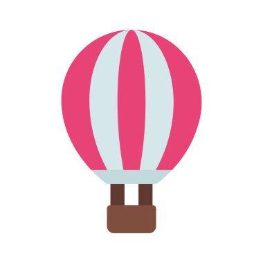 sıcak hava balonu simgesi, vektör illüstrasyonu