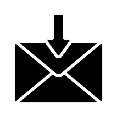 Gelen Posta simgesi, vektör illüstrasyonu 