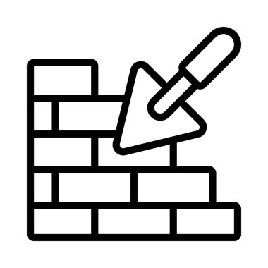 Brick Wall web simgesi vektör illüstrasyonuName