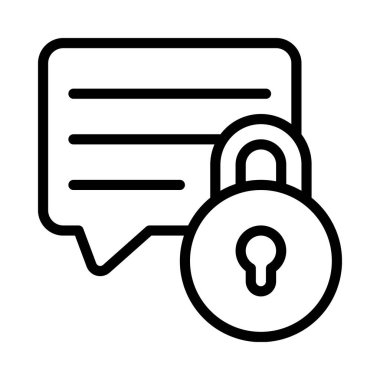 Güvenli Mesajlaşma Ağı vektör illüstrasyonuName