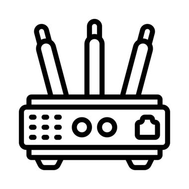 Internet yönlendirici vektör simgesi 