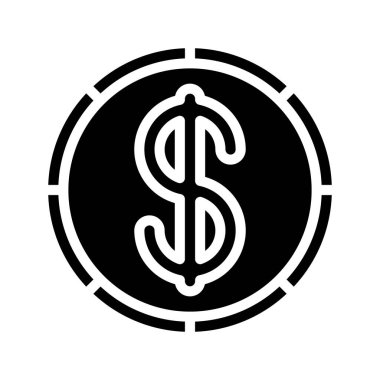 Amerikan Para Birimi Düz Vektör simgesi