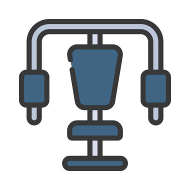 Göğüs Sineği Makinesi düz simgesi, vektör illüstrasyonu 