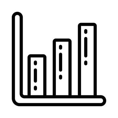 Veri Tablosu simgesi ana hatları vektörü. İş büyümesi. veri analizi