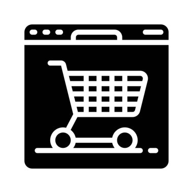 Web sitesi simgesi, vektör illüstrasyonu basit tasarım