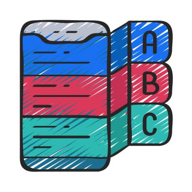 Cep Telefonu Öncelik Listesi Web simgesi çizimi