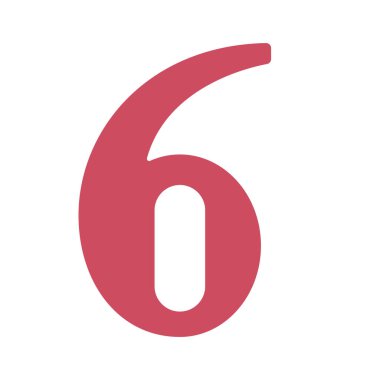 Altı simge vektör illüstrasyon tasarımı