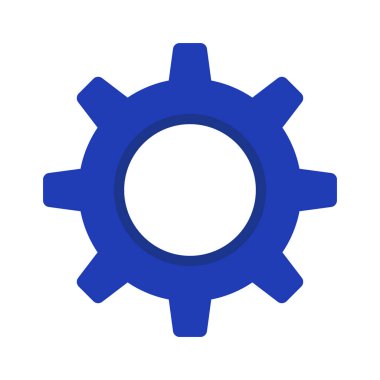 Ayarlar Cog web simgesi vektör illüstrasyonu