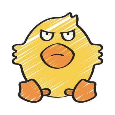 Kızgın Web simgesi vektör illüstrasyonu