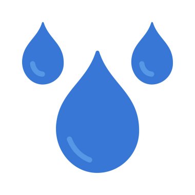 yağmur damlaları ikonu. vektör illüstrasyonu    