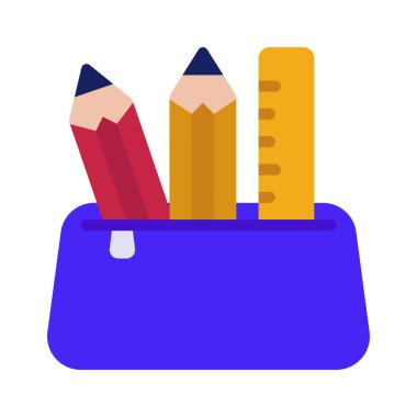 Kalem Davası düz simgesi, vektör illüstrasyonu 