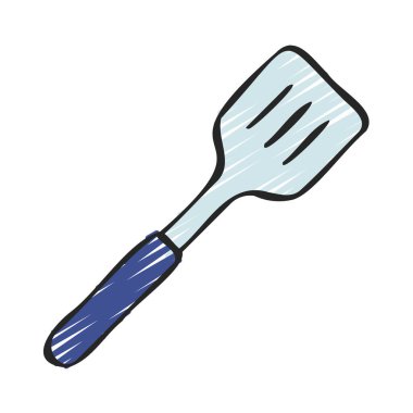 Spatula web simgesi vektör çizimi