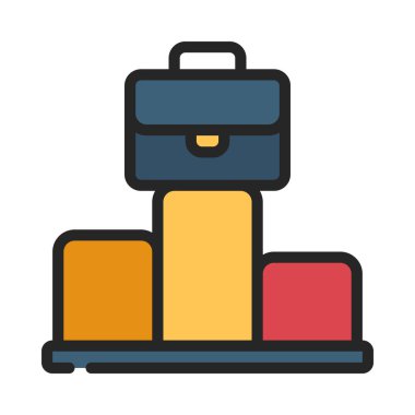 İş Lideri Yönetim Kurulu simgesi vektör illüstrasyonu