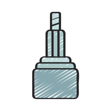 Axle Gear web simgesi vektör çizimi