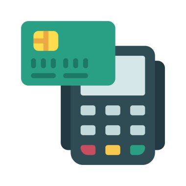 Düz tasarımda Kişisiz Kart simgesi 