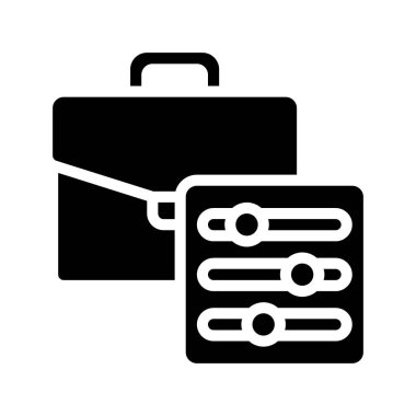 İş Denetimi simge vektör resimlemesi