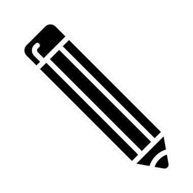 Beyaz arkaplanda kalem simgesi çizimi 