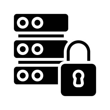 sunucu web simgesi vektör illüstrasyonu