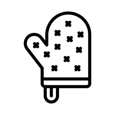 eldiven ağ ikonu vektör illüstrasyonu