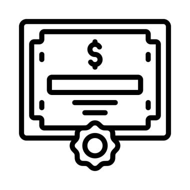 Bağ simgesi basit vektör illüstrasyonu 