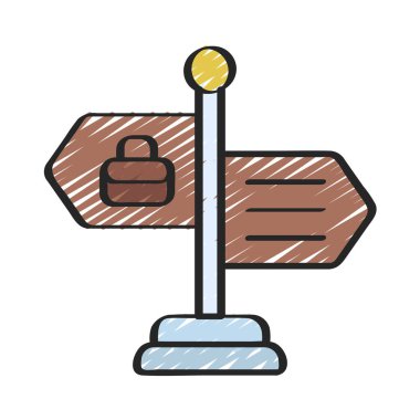 İş Yönetimi web simgesi vektör illüstrasyonu