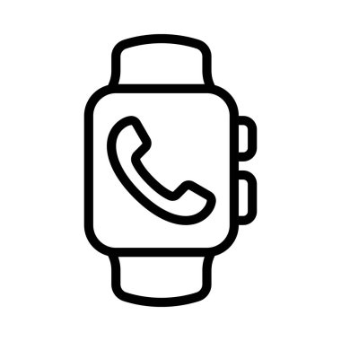 Akıllı Saat Telefon Arama simgesi illüstrasyonu 