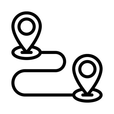 Seyahat web simgesi çizimi arasındaki Büyük İğneler