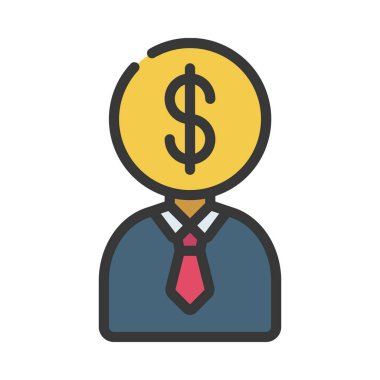 Hissedar simgesi vektör illüstrasyon tasarımı