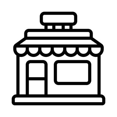 Köşe Depolama düz simgesi, vektör illüstrasyonu 