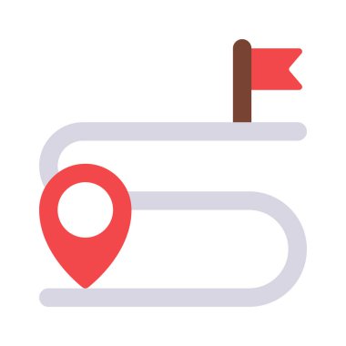 Bayrak Web simgesi vektör illüstrasyonuna Yönlendir