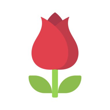 Gül Çiçeği karikatür vektör tasarımı     