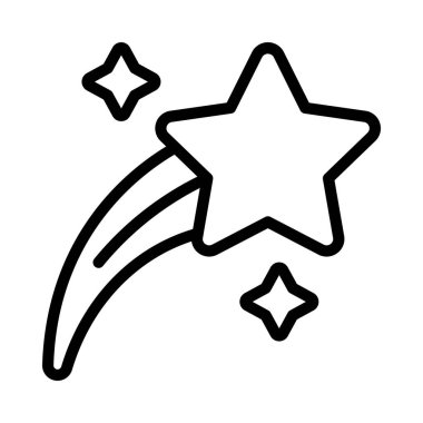 Kayan yıldız kutsal kişilerin resmi, vektör çizim