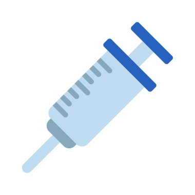 Aşı şırıngası izole edilmiş simge tasarımı