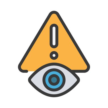 Risk Görselleştirme simgesi, vektör illüstrasyonu basit tasarım