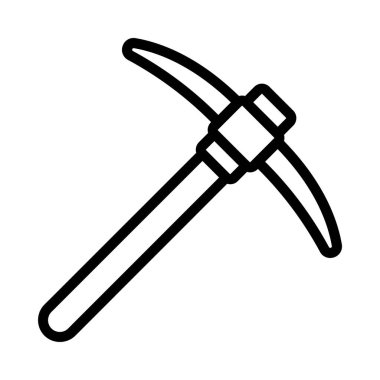 Kazma ağ simgesi, vektör illüstrasyonu     