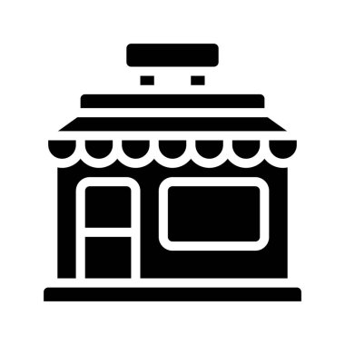 Köşe Depolama düz simgesi, vektör illüstrasyonu 