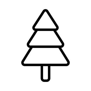 Çam Ağacı ikonu vektör illüstrasyonu