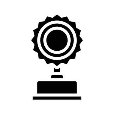 Sunshine Ödülü Web simgesi vektör illüstrasyonu