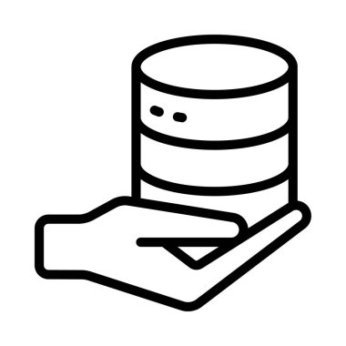 Veri simgesi, vektör illüstrasyonu sağla    