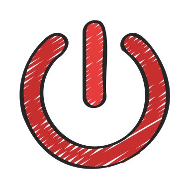 Güç İşareti vektör çizimi 