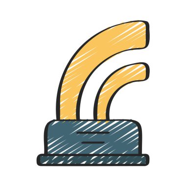 Oyunculuk Ödülü ikonu vektör illüstrasyon tasarımı