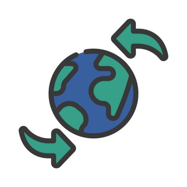 Genel Aktarım vektörü ince çizgi simgesi     