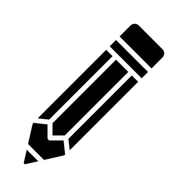 Beyaz arkaplanda kalem simgesi çizimi 