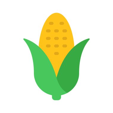 mısır bitkisi vektör düz simgesi